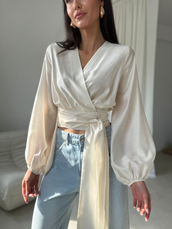 Bluzka Claresa jasnobeżowa 