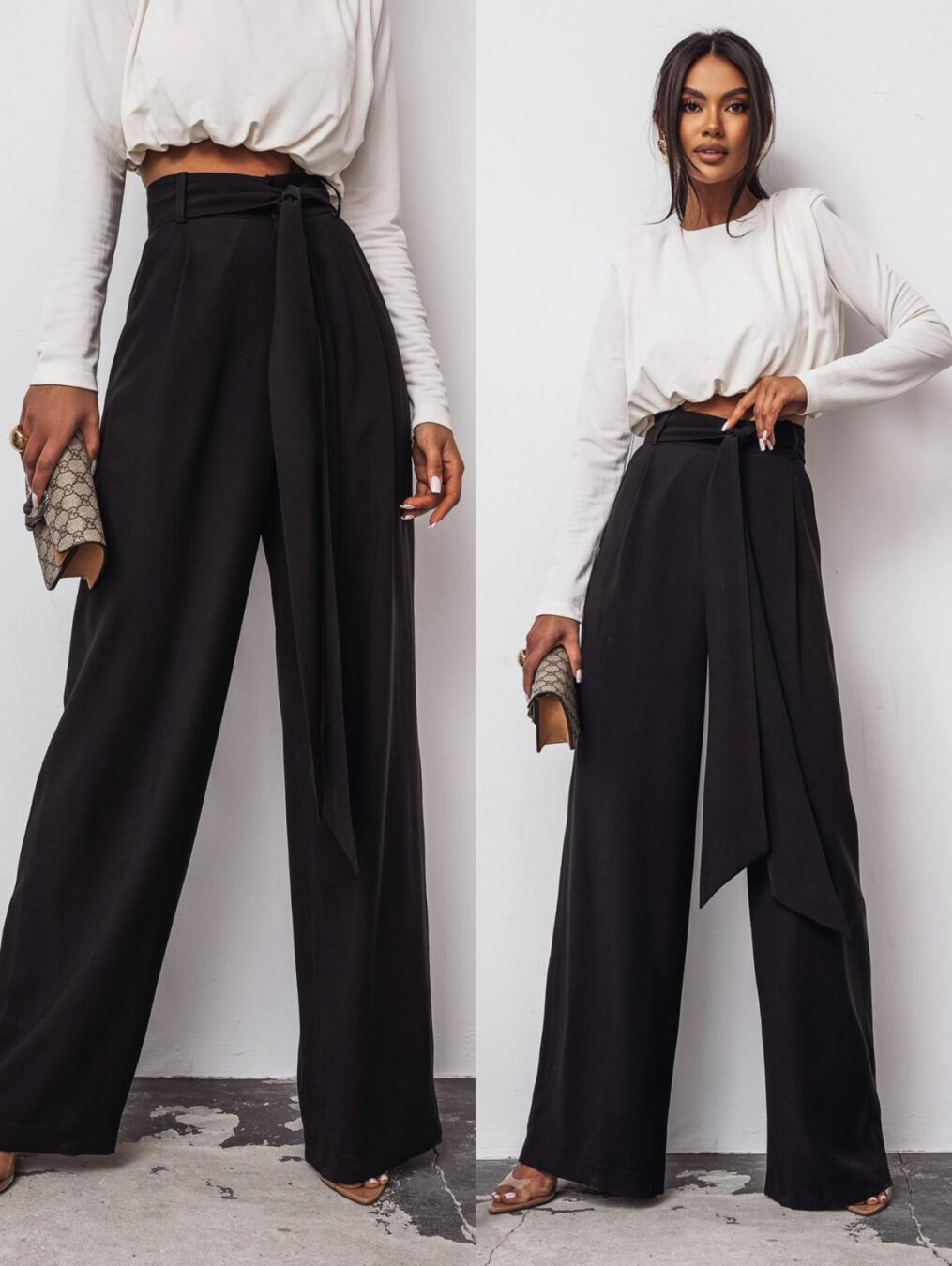 Spodnie Silencio elegant czarne 
