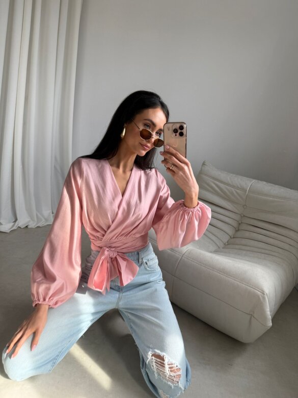 Bluzka Claresa pudrowa 