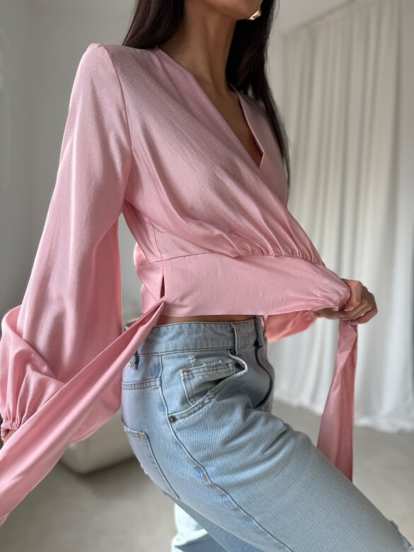 Bluzka Claresa pudrowa 