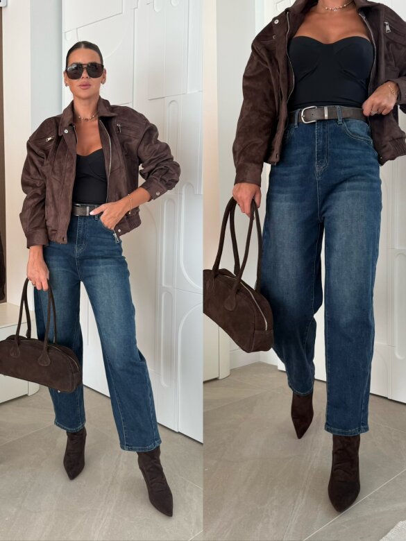 Spodnie Azzurro jeans niebieskie