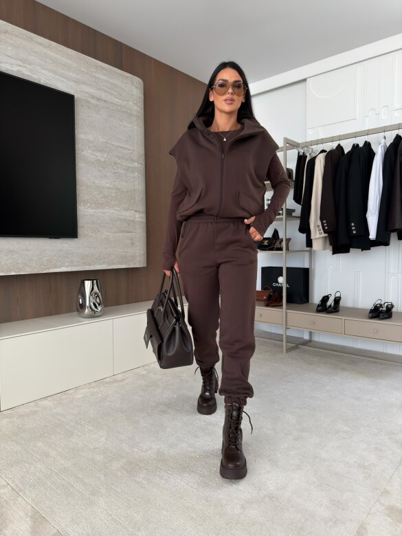 Vest Canvas chocolate