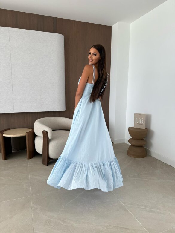 Sukienka Sensual Line maxi błękitna 