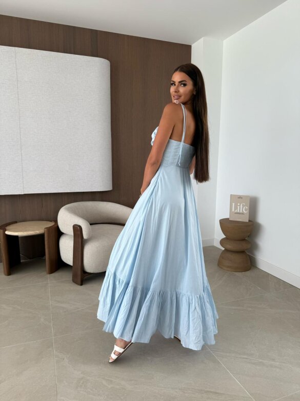 Sukienka Sensual Line maxi błękitna 