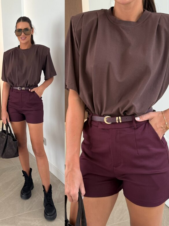 Spodenki Celeste bordowe 