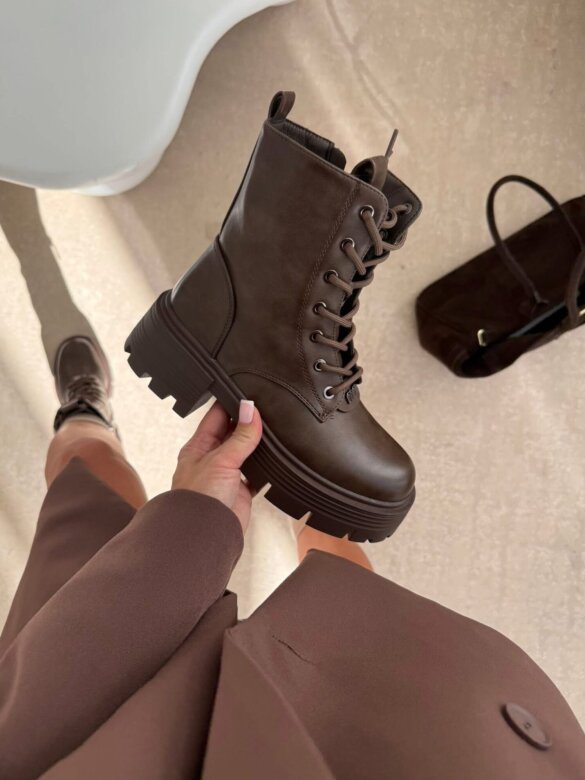 Botki Stylish brązowe