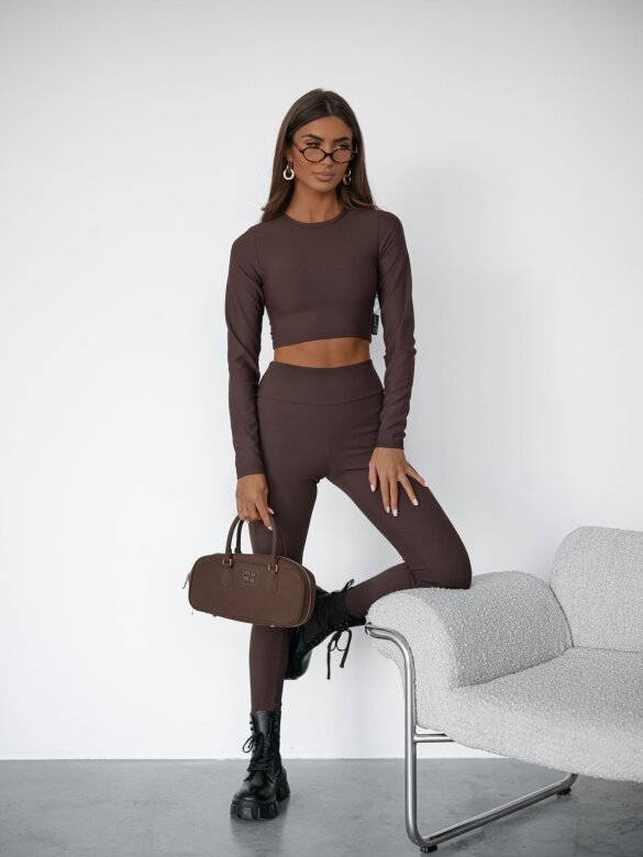 Legginsy Risso czekoladowe 