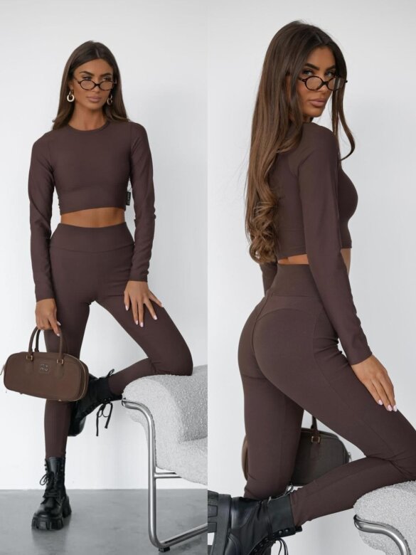 Legginsy Risso czekoladowe 