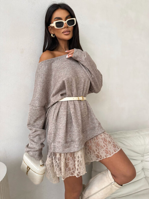 Sukienka Lorinda melanż beż