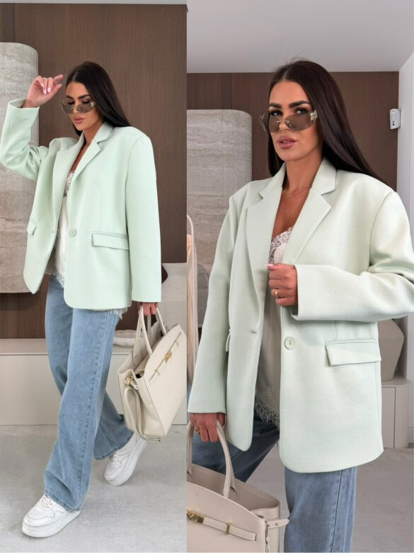 Marynarka Lirro miętowa