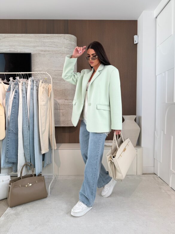 Marynarka Lirro miętowa