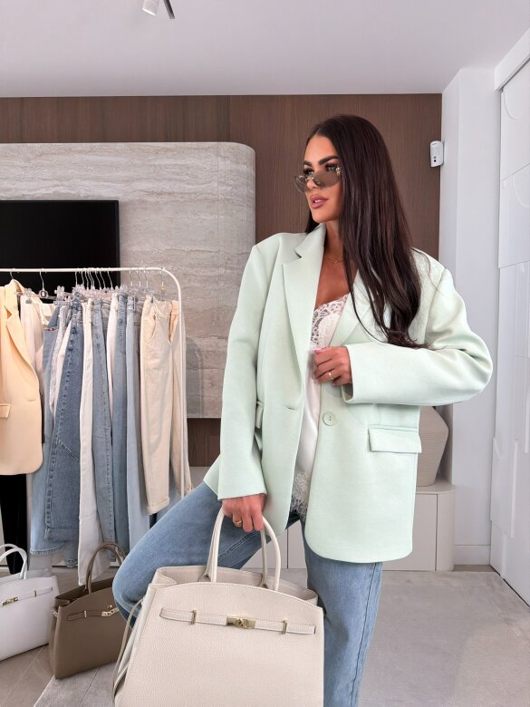 Marynarka Lirro miętowa