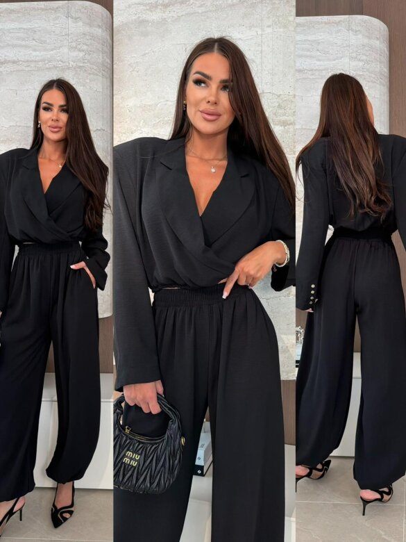 Komplet 2w1 Marenzo czarny