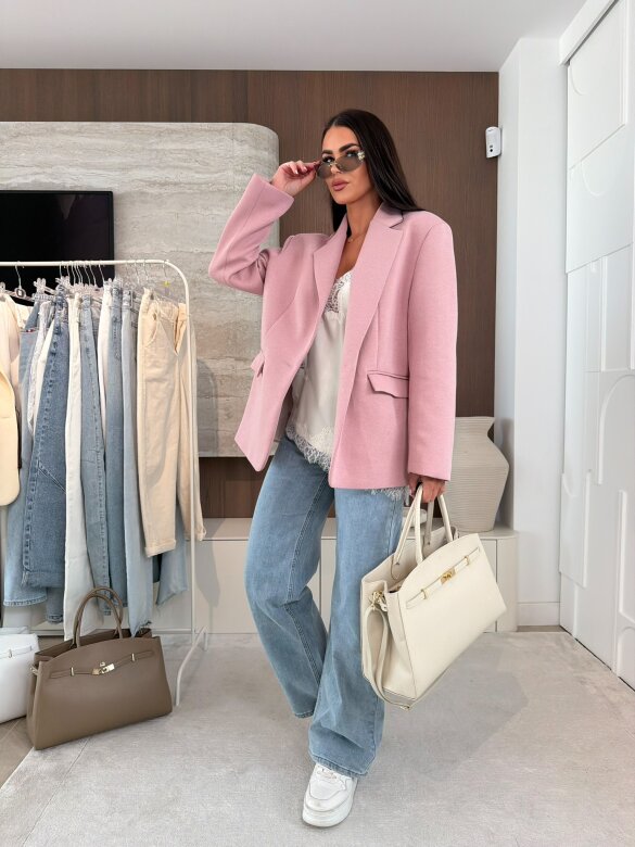 Marynarka Lirro pudrowa