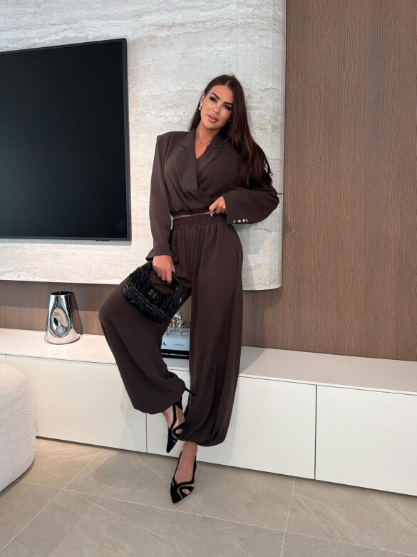 Komplet 2w1 Marenzo czekoladowy 