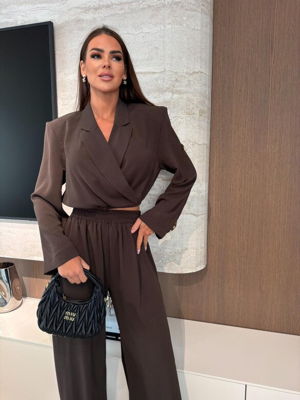 Komplet 2w1 Marenzo czekoladowy 