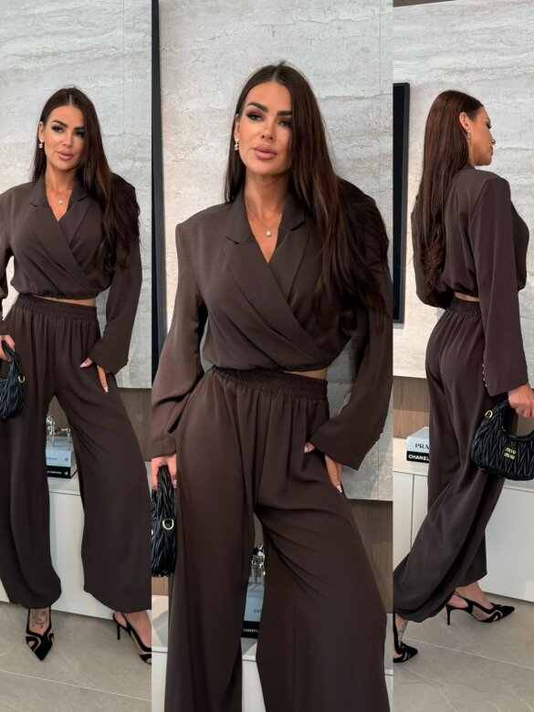 Komplet 2w1 Marenzo czekoladowy 