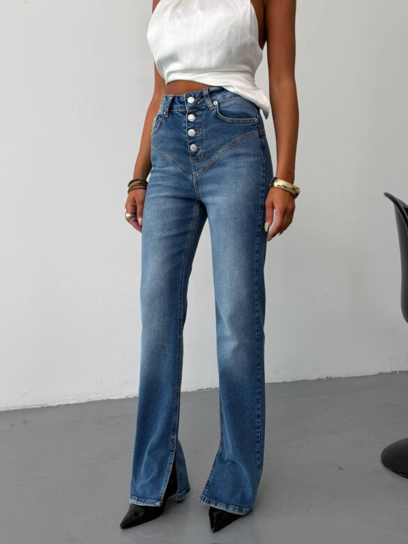 Spodnie Beseo jeans niebieskie 