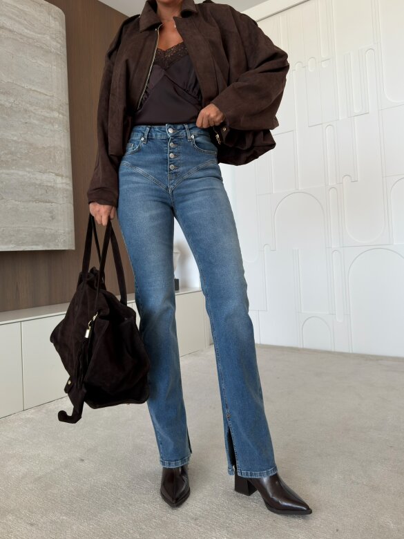 Spodnie Beseo jeans niebieskie 