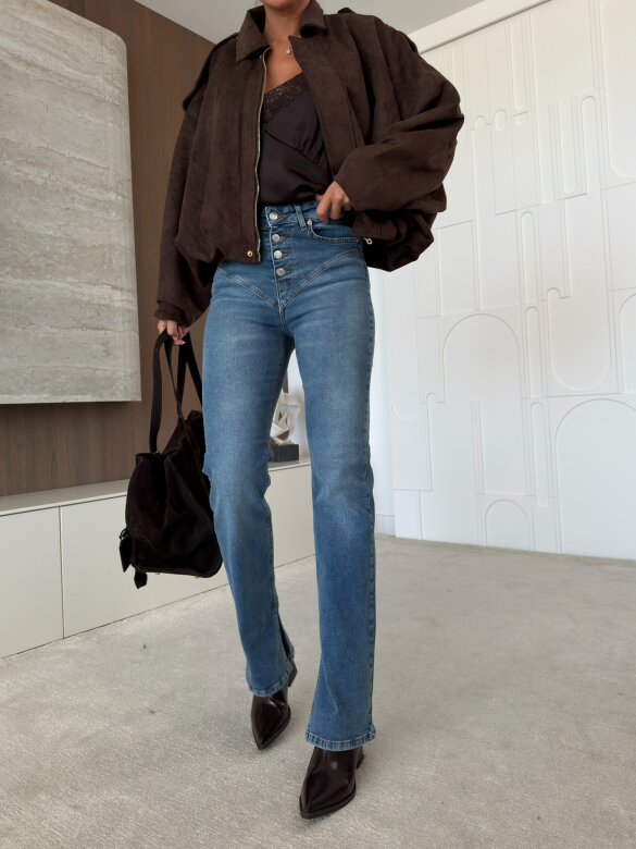 Spodnie Beseo jeans niebieskie 