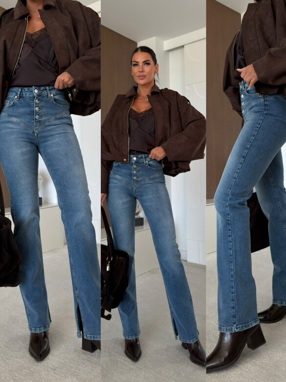 Spodnie Beseo jeans niebieskie 