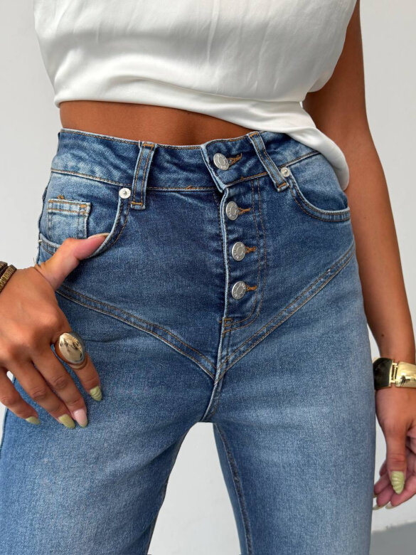 Spodnie Beseo jeans niebieskie 