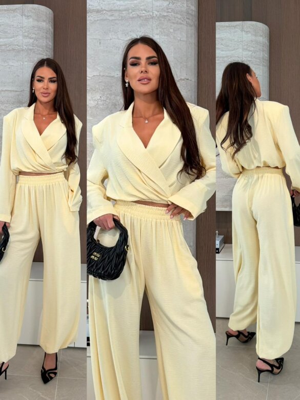 Komplet 2w1 Marenzo butter yellow