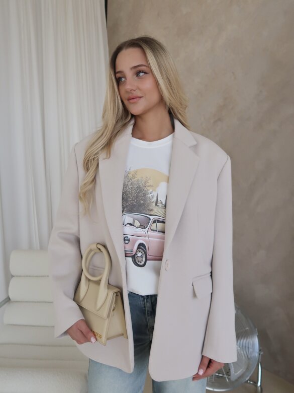 Marynarka Lirro jasnobeżowa 