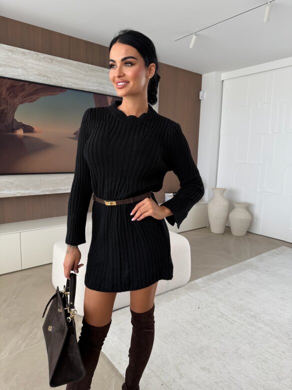 Sukienka Orisse sweterkowa czarna