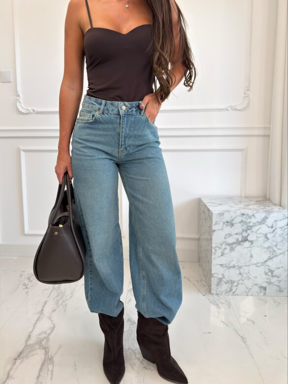 Spodnie Rovin jeans niebieskie