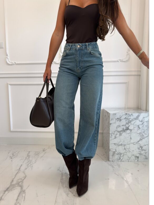 Spodnie Rovin jeans niebieskie
