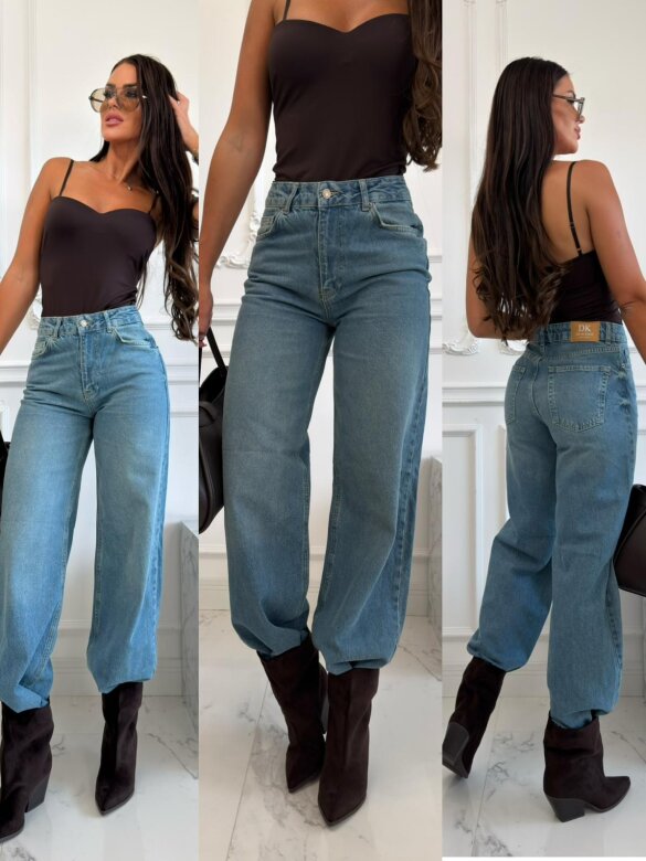 Spodnie Rovin jeans niebieskie