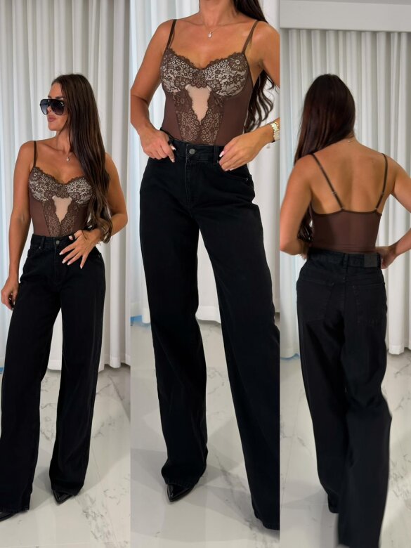 Spodnie Monvero jeans czarne