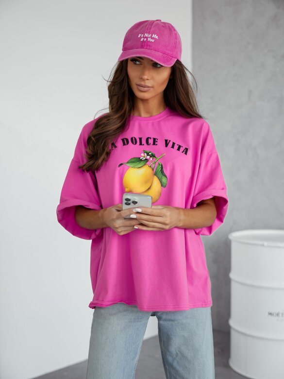 T-shirt La Dolce Vita różowy 