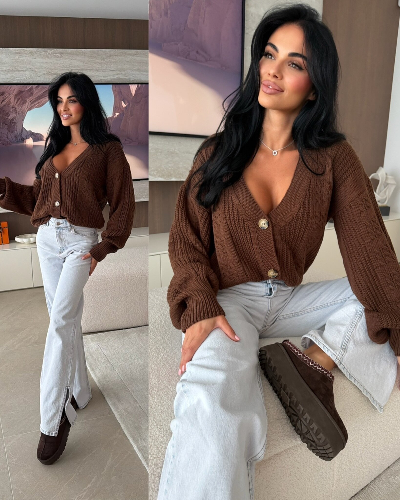 Sweter Verelle czekoladowy