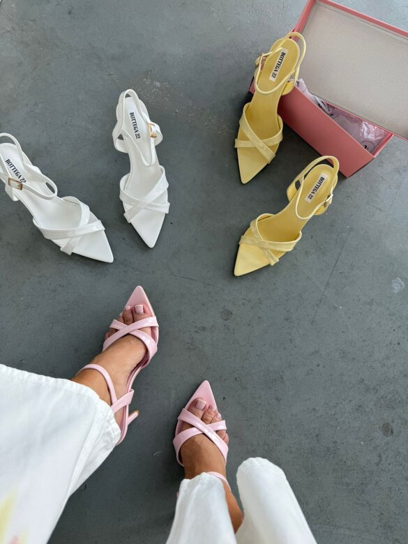 Szpilki Carissa pudrowe