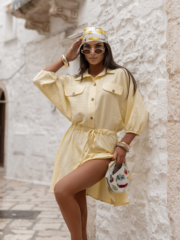 Dress Seline viscose yellow