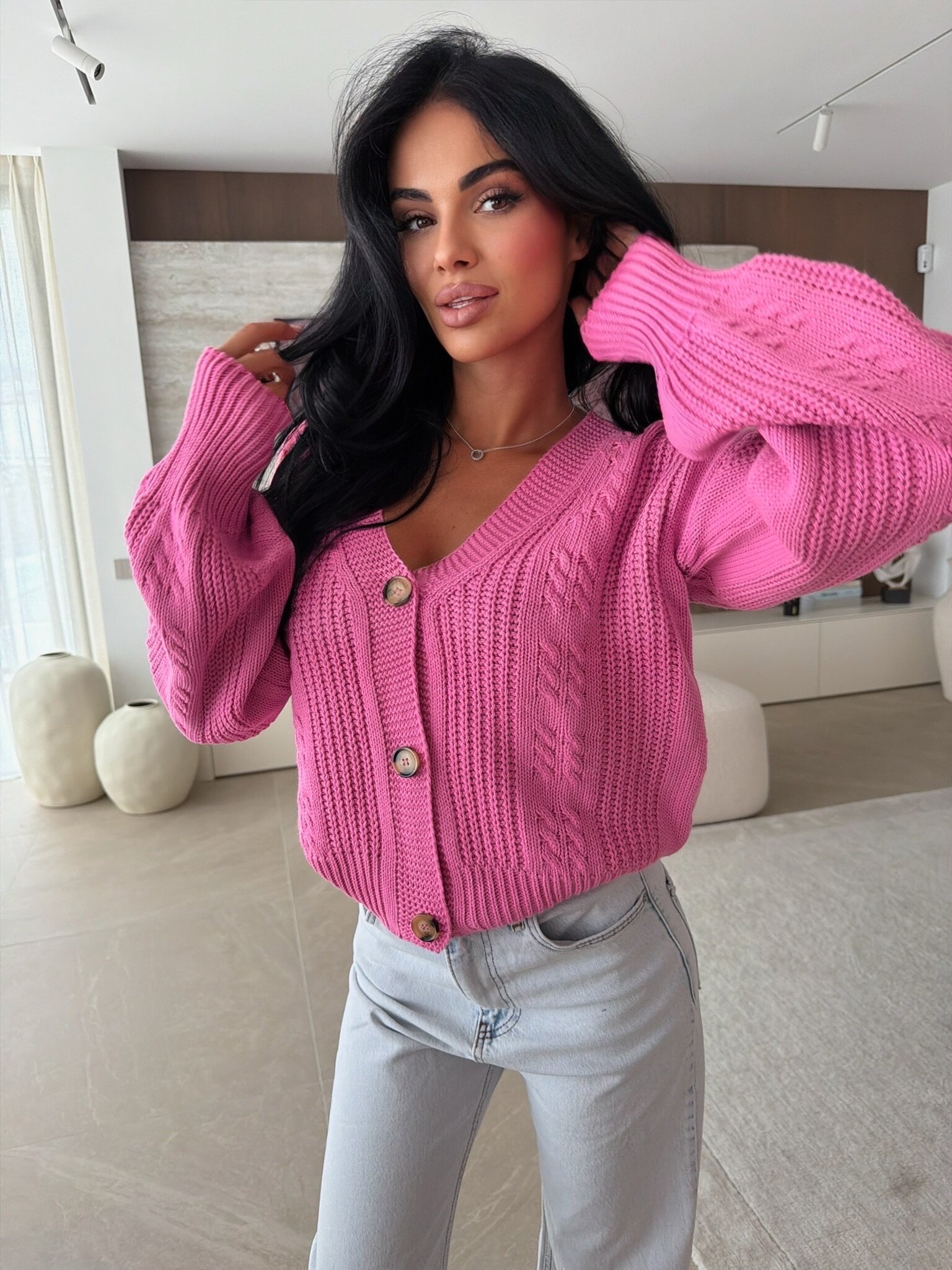 Sweter Verelle różowy 