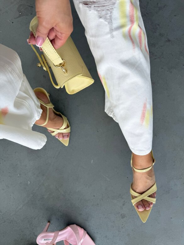 Szpilki Carissa butter yellow