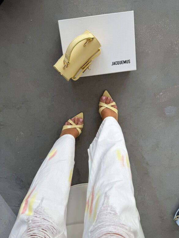 Szpilki Carissa butter yellow