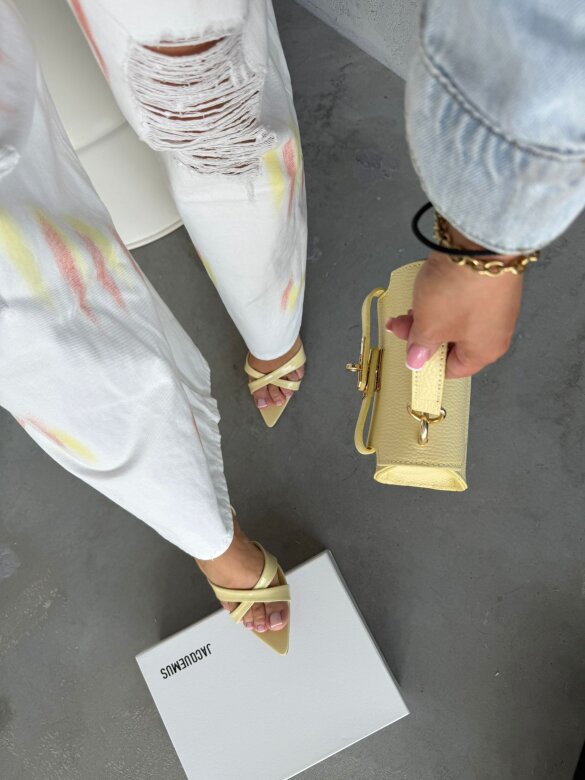 Szpilki Carissa butter yellow