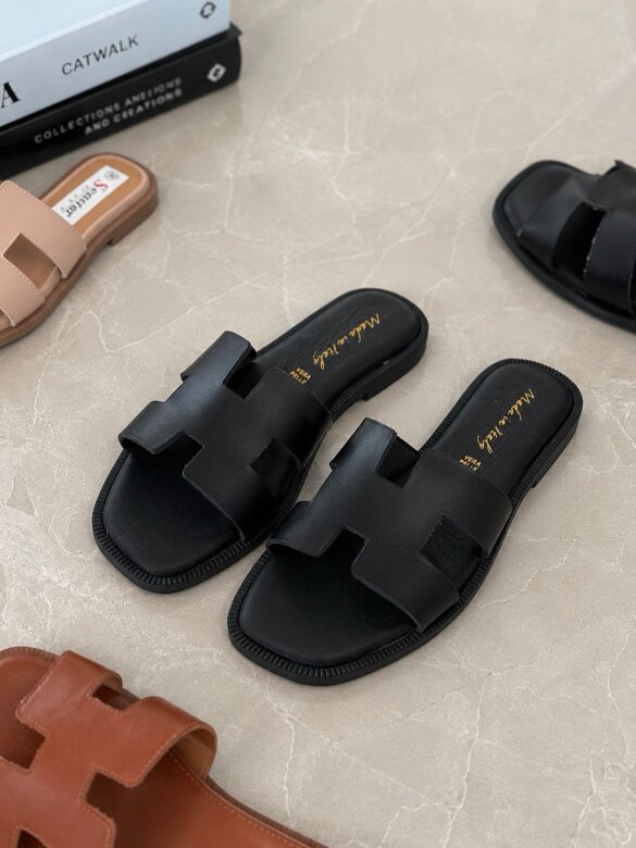 Flip-flops Tolly leather black