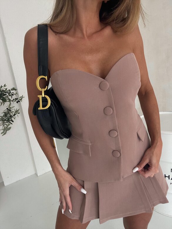 Komplet 2w1 Casual Queen mocca 