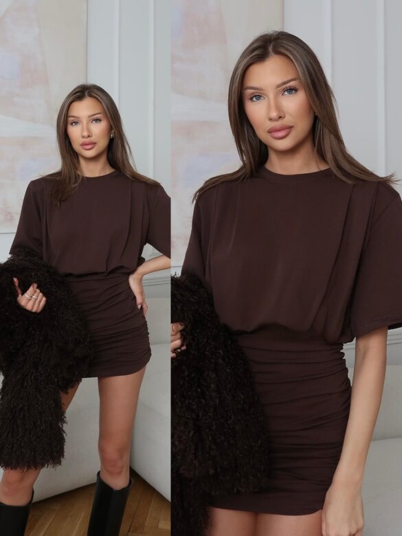 Sukienka Marion czekoladowa 