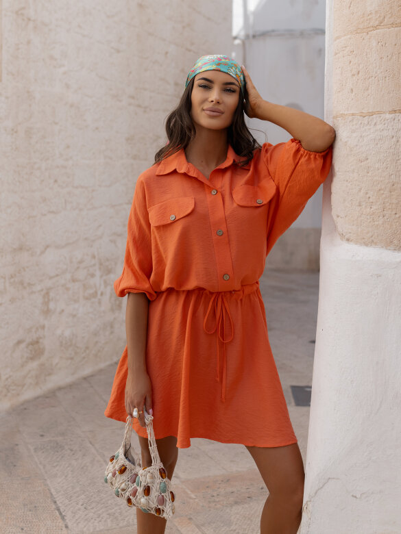 Dress Seline viscose orange