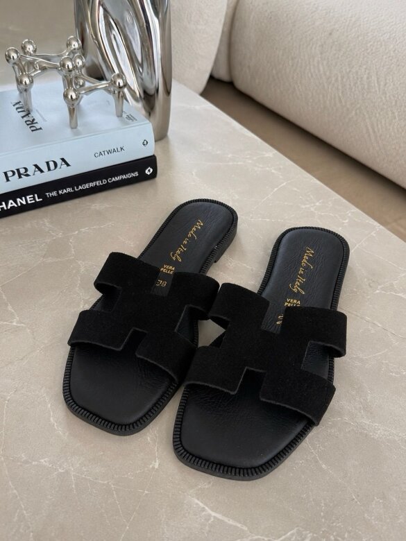 Flip-flops Tolly leather black