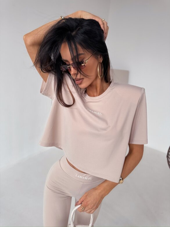 T-shirt Adore beżowy 