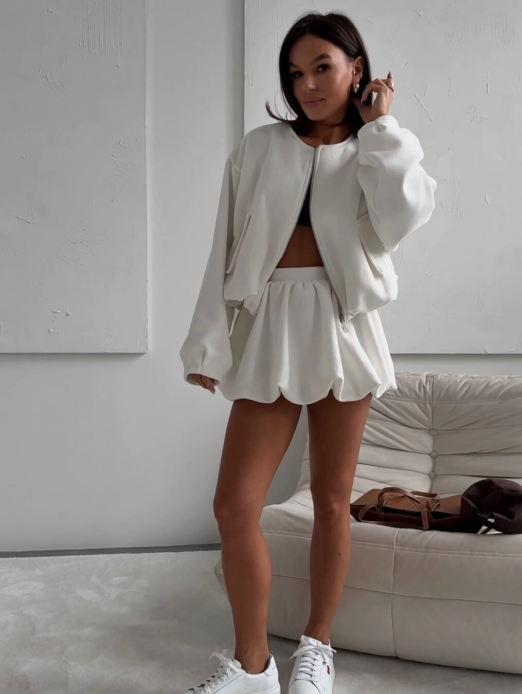 Bomber jacket Venus white 8