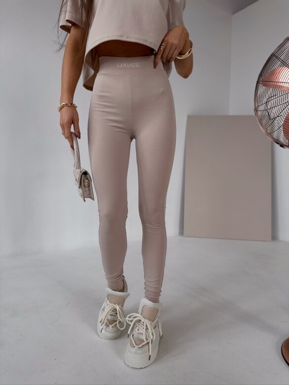Legginsy Adore beżowe 