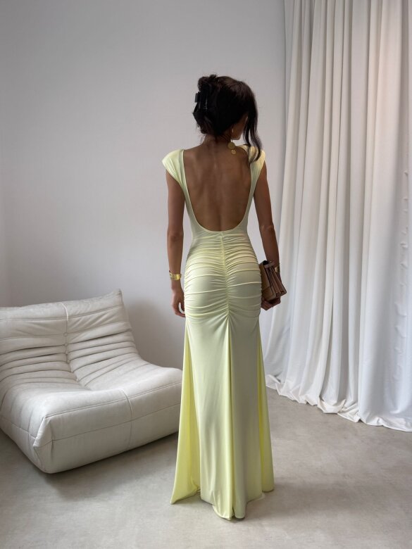 Dress Olivia maxi  butter yellow